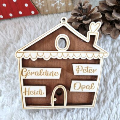 Décoration de Noël personnalisée - Maison