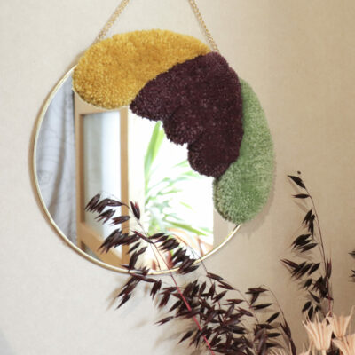 Mirror (yellow, purple and green)