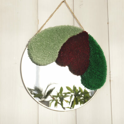 Mirror (green and bordeaux)