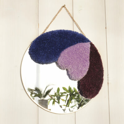 Mirror (blue, lilac and bordeaux)